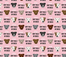 Load image into Gallery viewer, Pink Don't Bully My Breed Bandana
