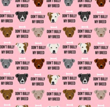 Load image into Gallery viewer, Pink Don&#39;t Bully My Breed Bandana/Bow Set Preorder
