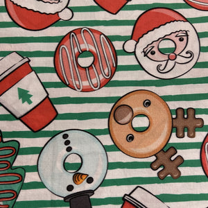 Christmas Coffee and Donuts Bow Headband/Bow Tie