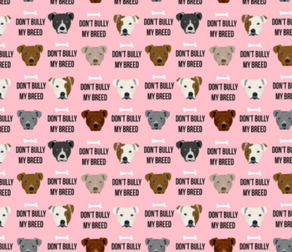 Pink Don’t Bully My Breed Bow Tie Preorder