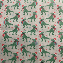 Load image into Gallery viewer, Christmas Dinosaurs Bandana
