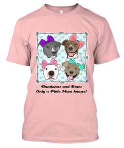 Only a Pittie Mom knows Unisex T-Shirt