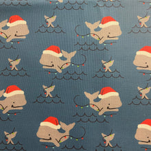 Load image into Gallery viewer, Santa Whales Dog Bandana
