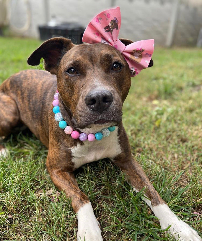 Pitties in Pearls and Bows Bow Headband