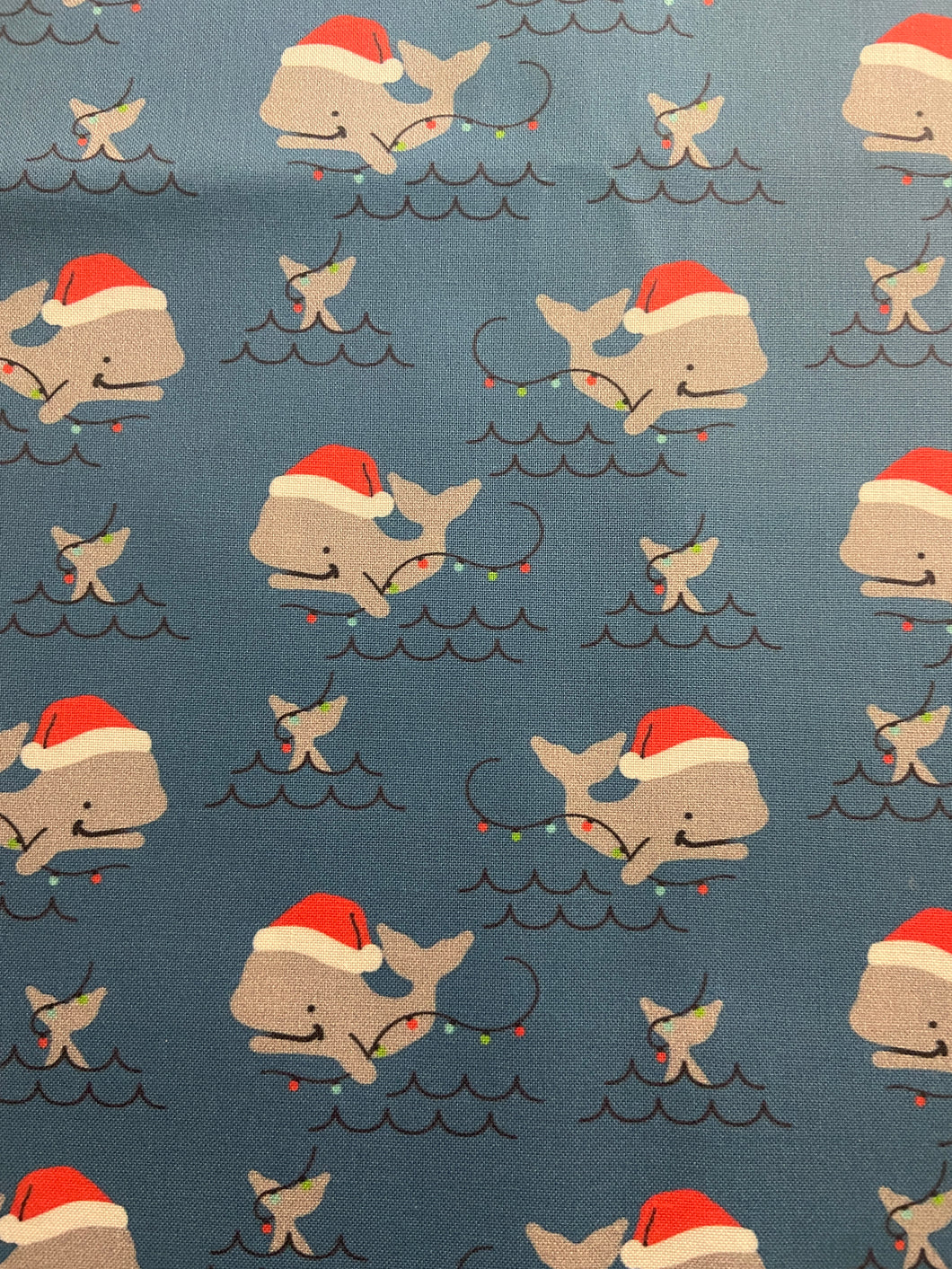 Christmas Whales Bow Headband/Bow Tie