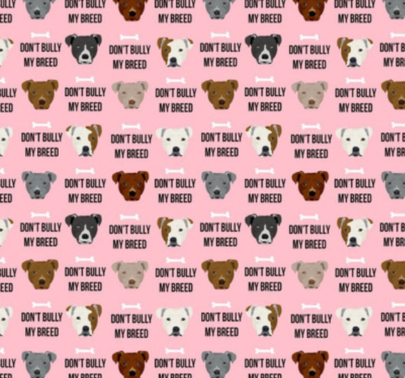 Pink Don’t Bully My Breed Bow Tie Preorder